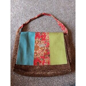WN Zag Bag Purse Tote Computer Bag Boho Pasiley